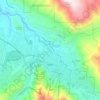 Mapa topográfico Aspen, altitud, relieve