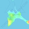 Mapa topográfico Formentera, altitud, relieve