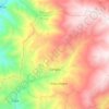 Mapa topográfico Congas, altitud, relieve