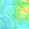 Mapa topográfico Canoas, altitud, relieve