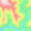 Mapa topográfico Carhuapampa, altitud, relieve