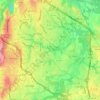 Mapa topográfico Ashburn, altitud, relieve