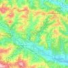 Mapa topográfico Castilenti, altitud, relieve
