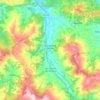 Mapa topográfico Santiurde de Toranzo, altitud, relieve