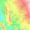 Mapa topográfico Cuautla, altitud, relieve