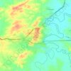 Mapa topográfico Zaraza, altitud, relieve
