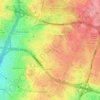 Mapa topográfico Moratalaz, altitud, relieve