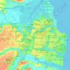 Mapa topográfico João Pessoa, altitud, relieve