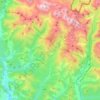 Mapa topográfico Aísa, altitud, relieve