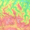 Mapa topográfico Parque Natural de Las Ubiñas-La Mesa, altitud, relieve