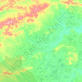 Mapa topográfico Кангаласский 1-й наслег, altitud, relieve