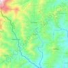 Mapa topográfico La Celia, altitud, relieve