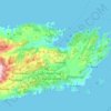 Mapa topográfico Grad Vis, altitud, relieve