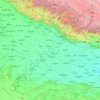 Mapa topográfico Uttar Pradesh, altitud, relieve