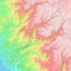 Mapa topográfico Río Rímac, altitud, relieve