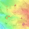Mapa topográfico Торецьк, altitud, relieve