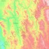 Mapa topográfico Sahuaripa, altitud, relieve