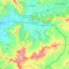 Mapa topográfico Llay-Llay, altitud, relieve