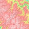 Mapa topográfico Huancavelica, altitud, relieve