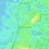 Mapa topográfico New Port Richey, altitud, relieve