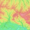 Mapa topográfico Resguardo Indígena Ticoya, altitud, relieve