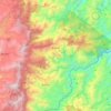 Mapa topográfico Argelia, altitud, relieve