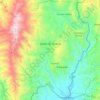 Mapa topográfico Belén de Umbría, altitud, relieve