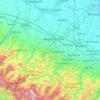 Mapa topográfico Reggio nell'Emilia, altitud, relieve
