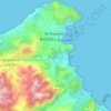 Mapa topográfico Alhucemas, altitud, relieve