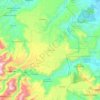 Mapa topográfico Zihuateutla, altitud, relieve