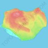Mapa topográfico Isla de Mona, altitud, relieve