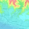 Mapa topográfico Maracay, altitud, relieve