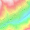 Mapa topográfico Ichoca, altitud, relieve