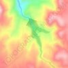 Mapa topográfico Embalse Valle Hermoso, altitud, relieve