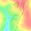 Mapa topográfico Vaquería, altitud, relieve