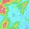 Mapa topográfico ตำบลกะทู้, altitud, relieve