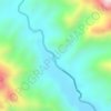 Mapa topográfico Onoto, altitud, relieve