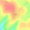 Mapa topográfico Tres de Febrero, altitud, relieve
