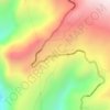 Mapa topográfico El Rosal, altitud, relieve