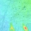 Mapa topográfico Plaza 14 de Septiembre, altitud, relieve
