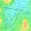 Mapa topográfico Laguna Parque Ñu Guazú, altitud, relieve