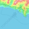 Mapa topográfico Paraje Natural Acantilados de Maro-Cerro Gordo, altitud, relieve