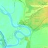 Mapa topográfico Дніпро, altitud, relieve