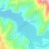 Mapa topográfico Embalse Puclaro, altitud, relieve