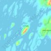 Mapa topográfico Hjelmsøya, altitud, relieve