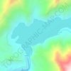 Mapa topográfico Embalse El Yeso, altitud, relieve