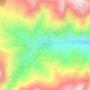 Mapa topográfico Trinidad Pampa, altitud, relieve
