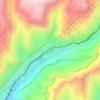 Mapa topográfico Urujara, altitud, relieve