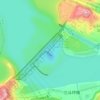 Mapa topográfico Presa de las Tres Gargantas, altitud, relieve