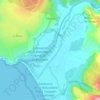Mapa topográfico Humedal Tunquén, altitud, relieve
